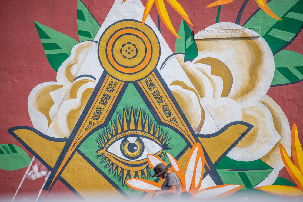 Masonic Lodge mural in Tullahoma by Kim Radford | copyright by Odinn Media