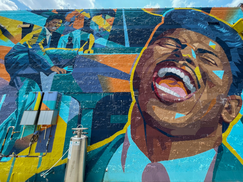 Little Richard mural in Huntsville by Logan Tanner