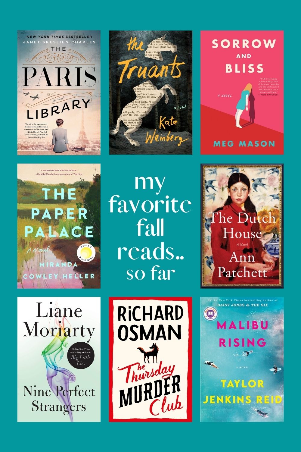My book recommendations: top fall reads