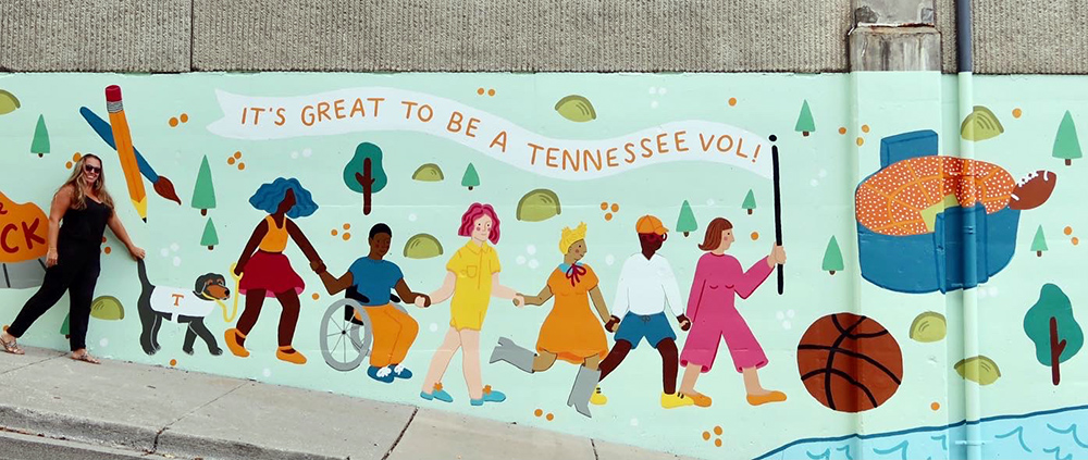 UT mural in downtown Knoxville