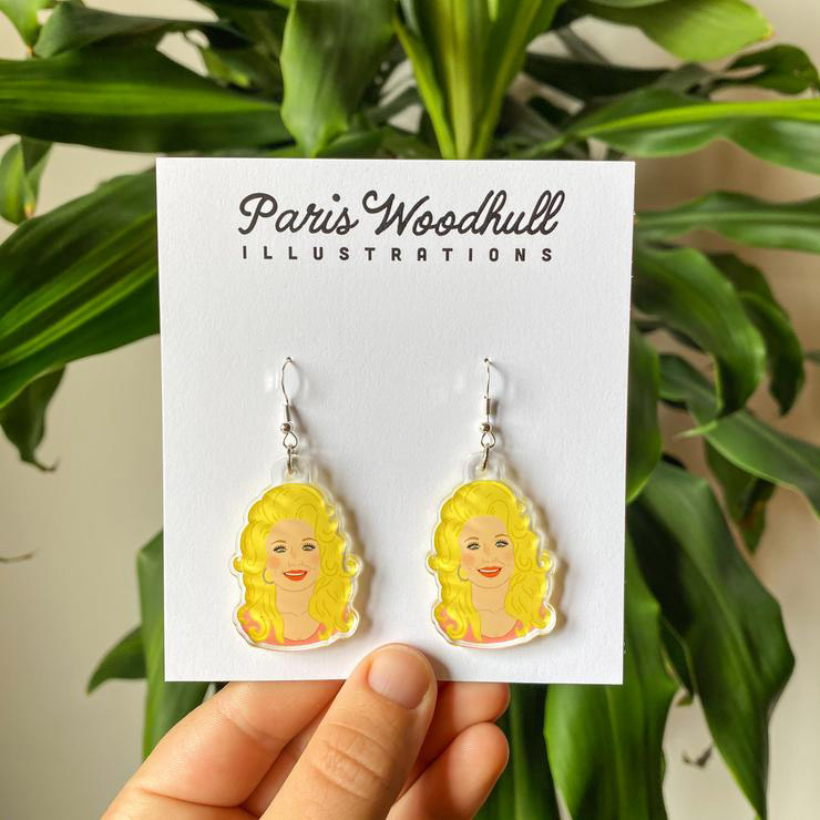 Dolly Parton earrings