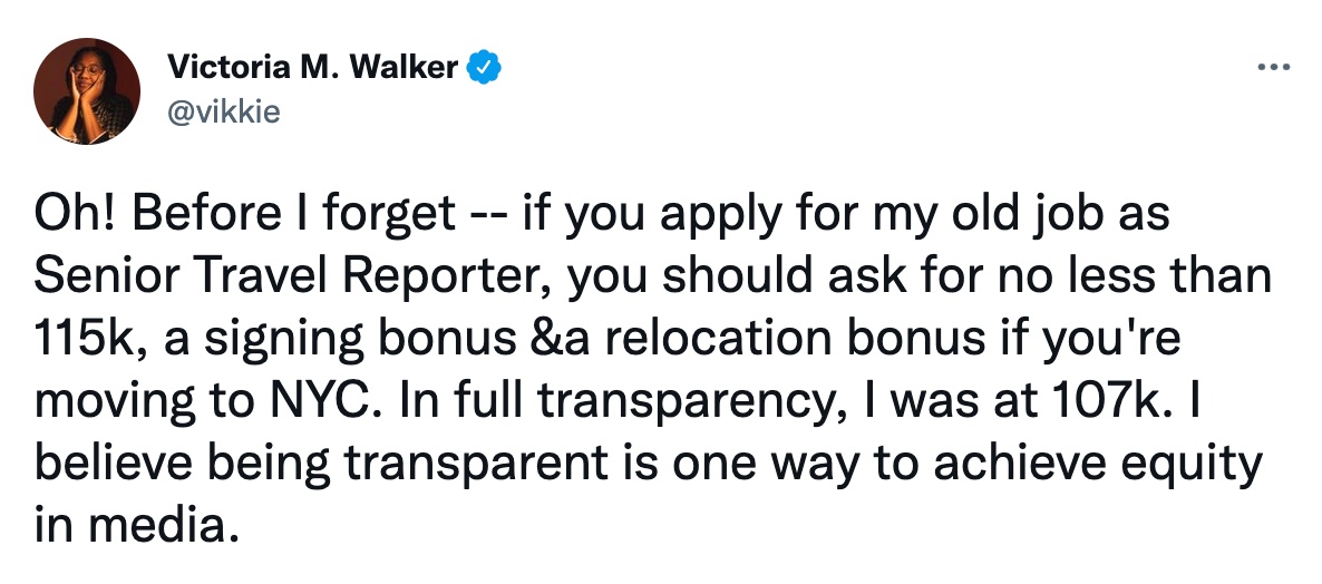 Victoria Walker's transparency in the media