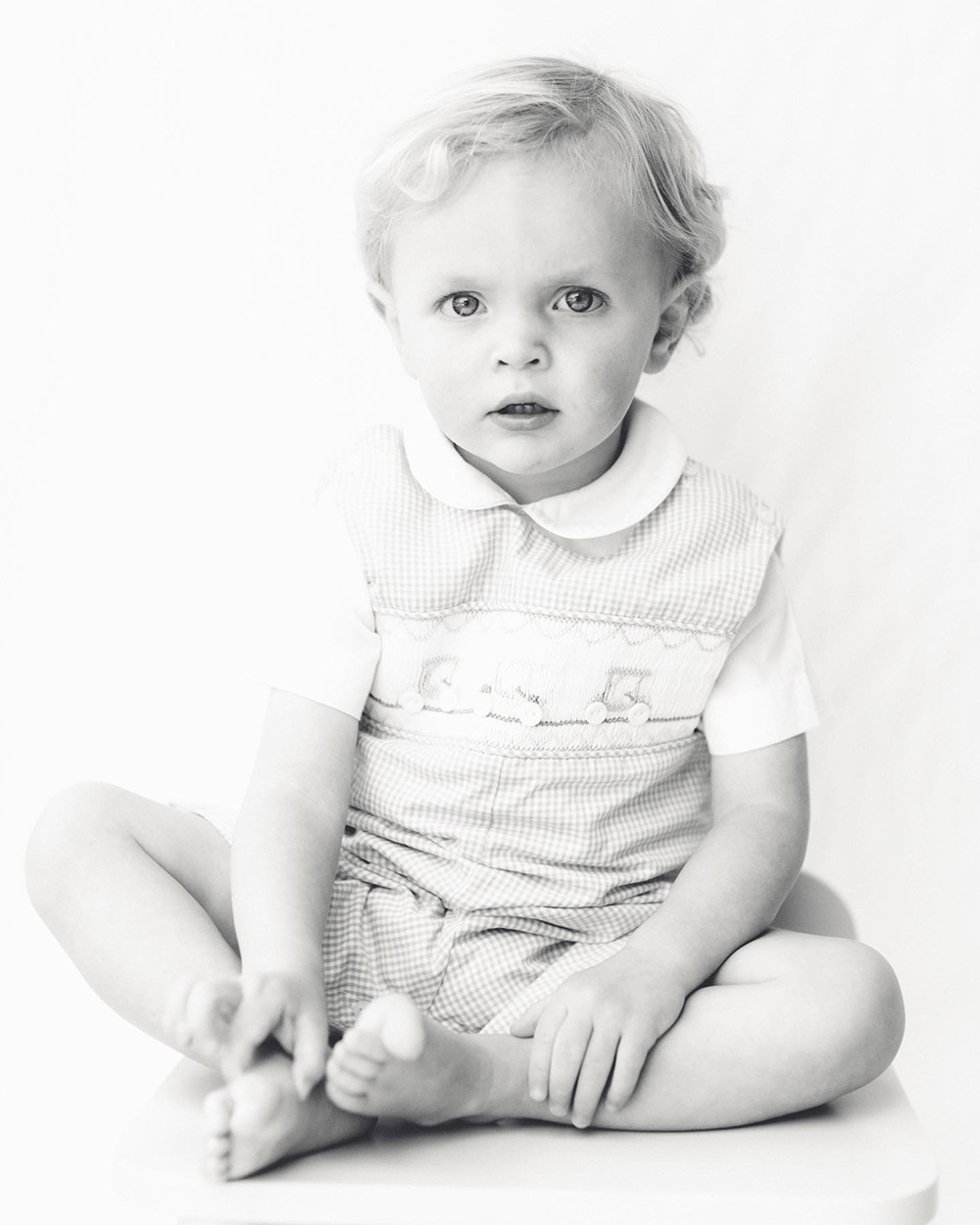 Black and white kid portraits in Tennessee
