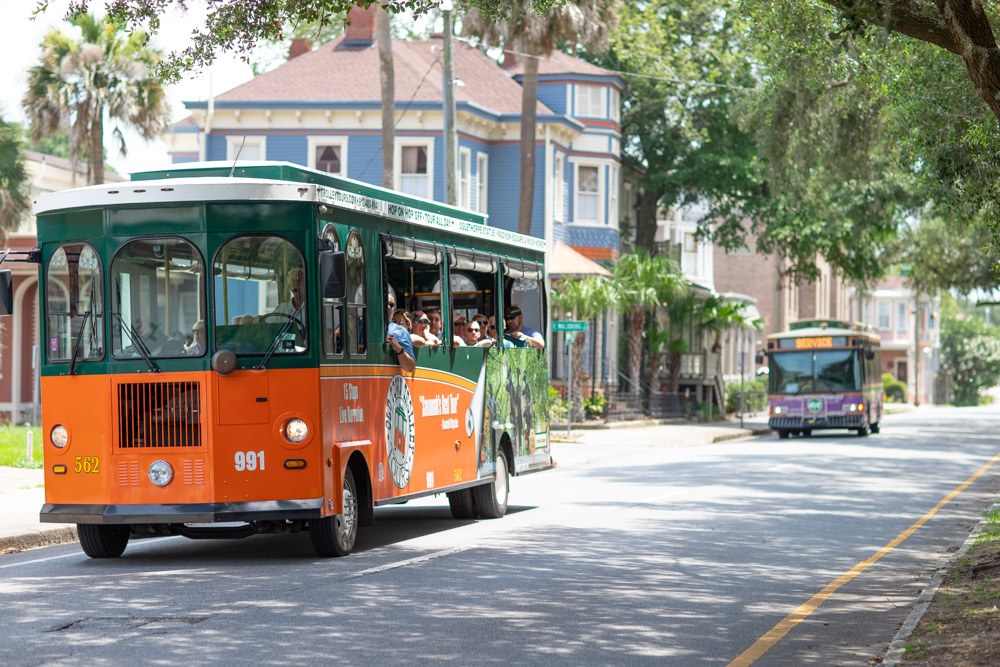 Take a trolley tour of Savannah