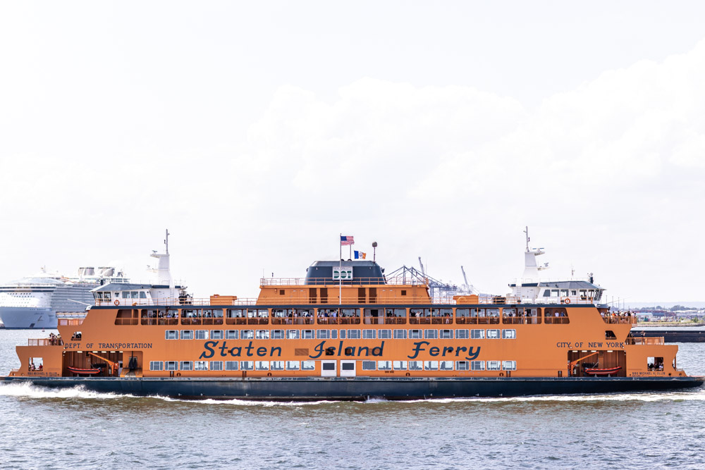Riding the Staten Island Ferry in NYC