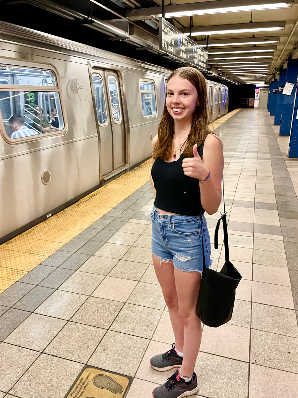 Riding the subway in NYC for the first time