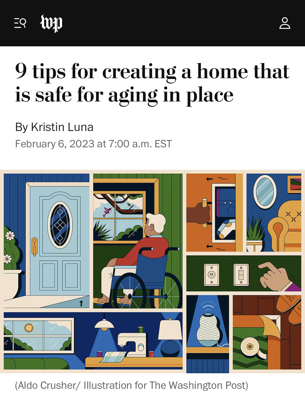 Washington Post story on aging