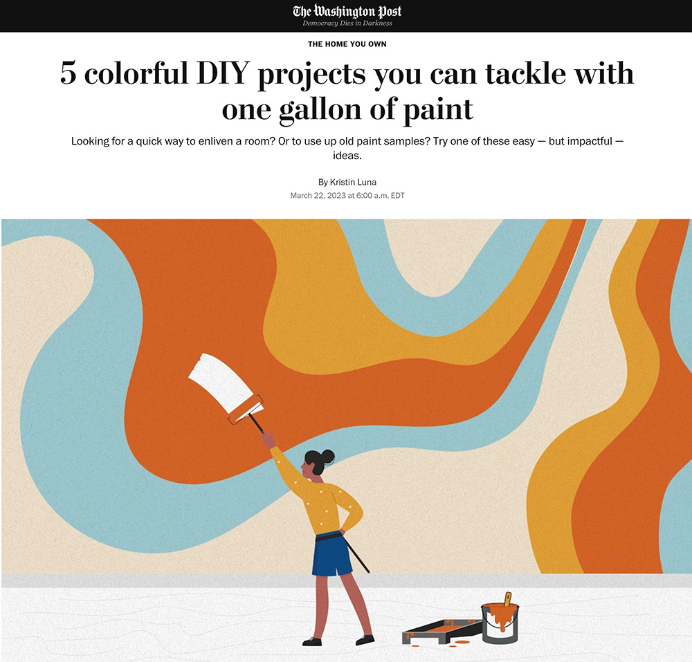Washington Post story on DIY paint projects
