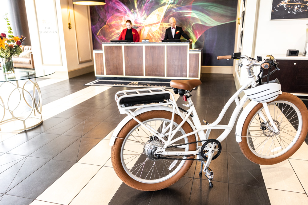 E-bikes at Tennessean Hotel