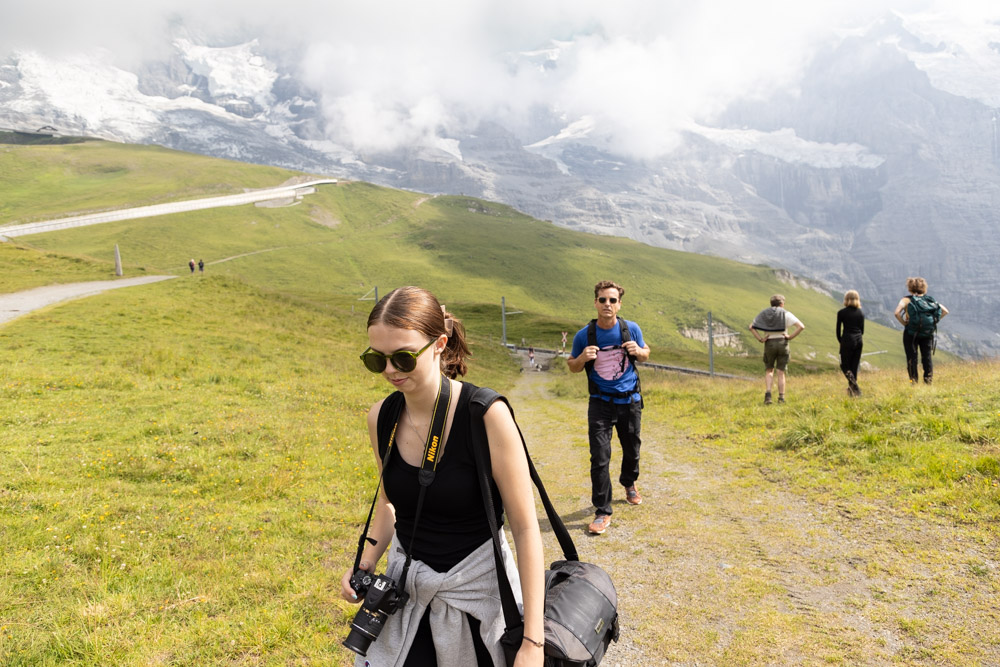The train journey to the top of Jungfraujoch, Switzerland