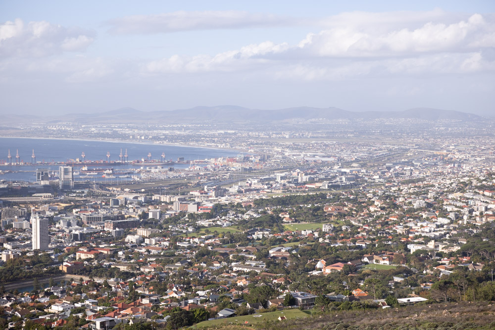 The view of Cape Town from Table Mountain