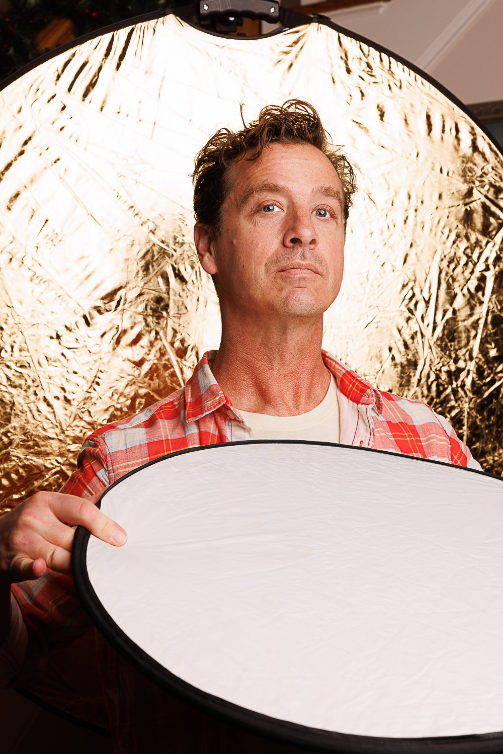 Portrait with reflectors