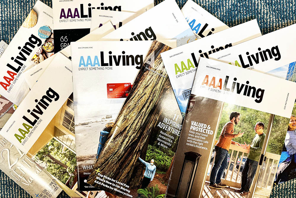 AAA Living magazine print copies