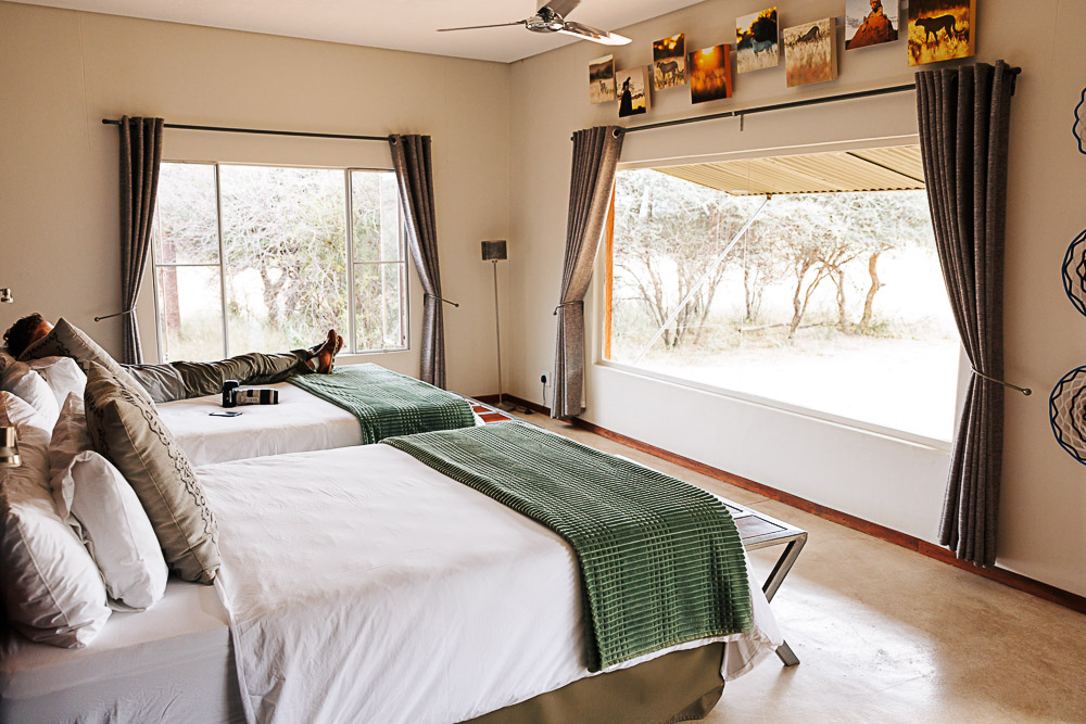 On safari in Africa: Okonjima Lodge in Namibia