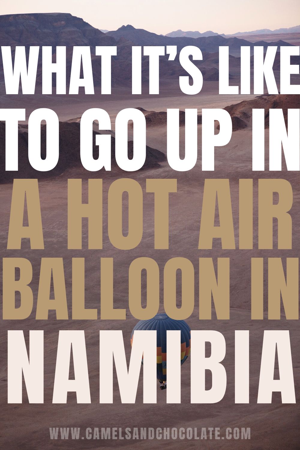 A hot air balloon ride in Namibia: views over the Sossusvlei Desert