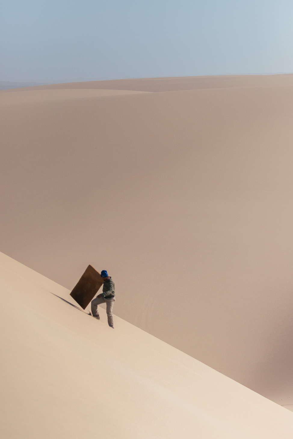 Sandboarding in Namibia at the Skeleton Coast
