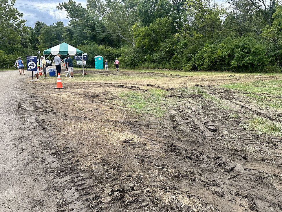 Parking area at the Cincy Open