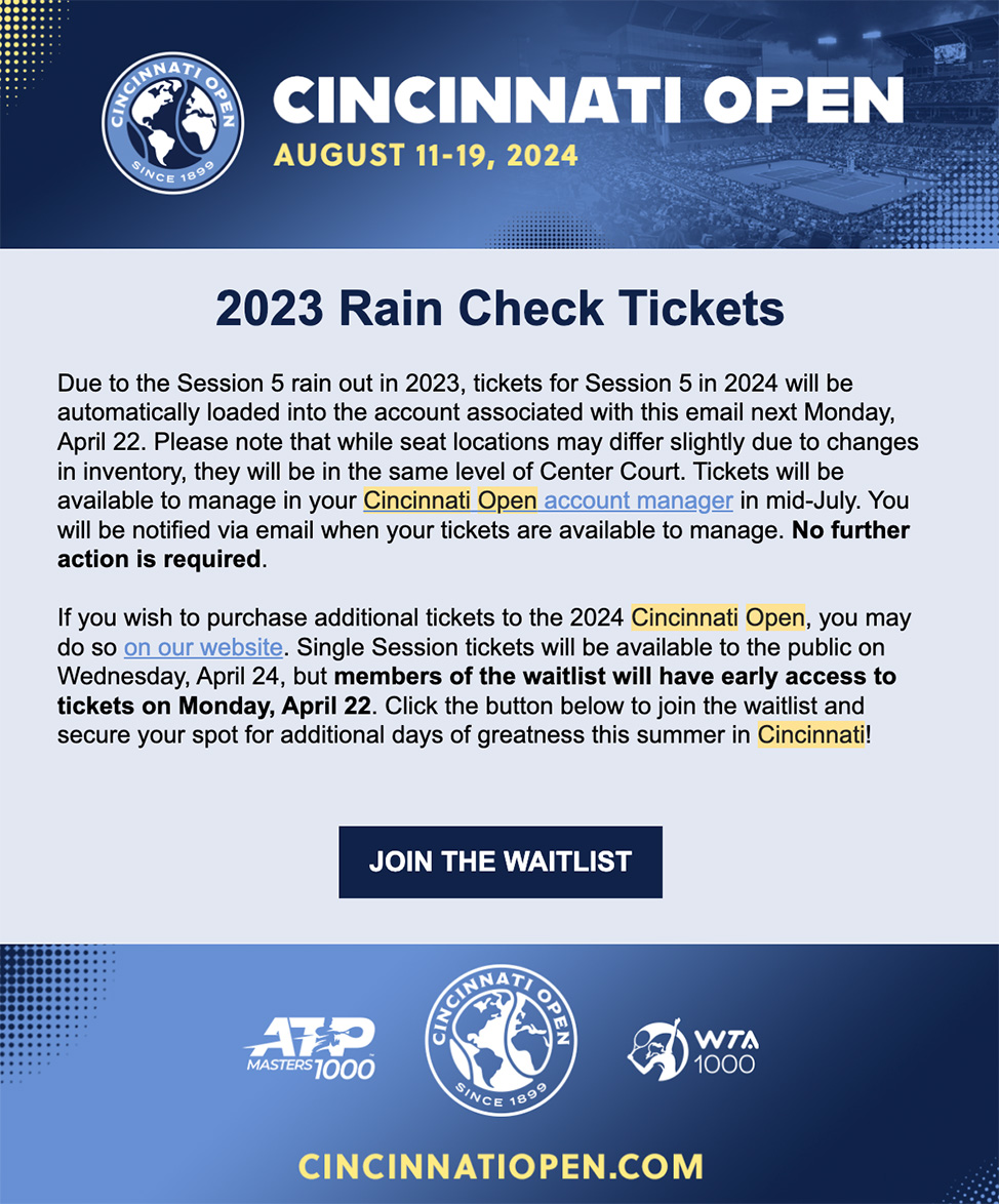 Buying Tickets at the Cincy Open