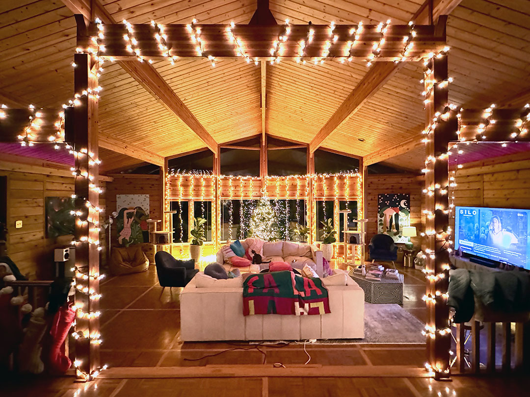 The Cedar House at Christmas