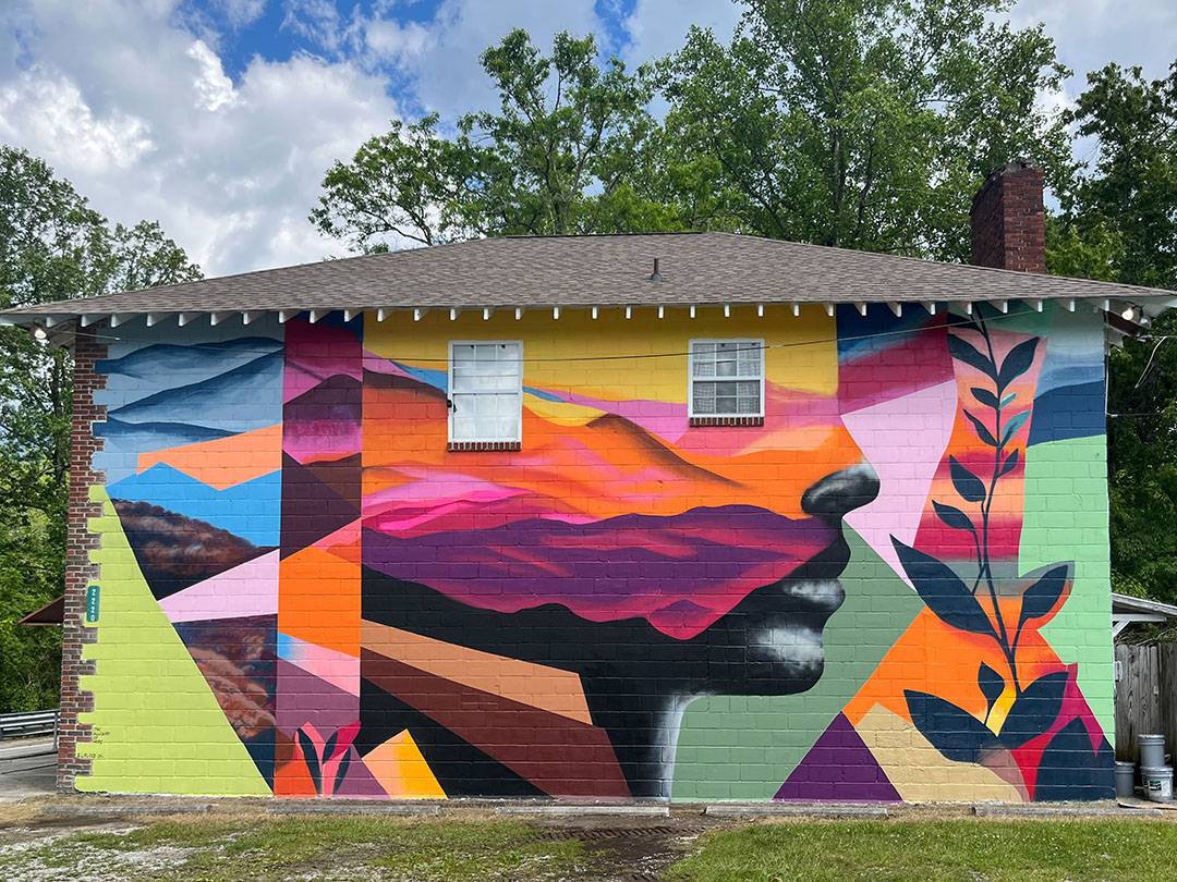 Allegory of Hope by Britt Flood, Mural in Palmer, Tennessee